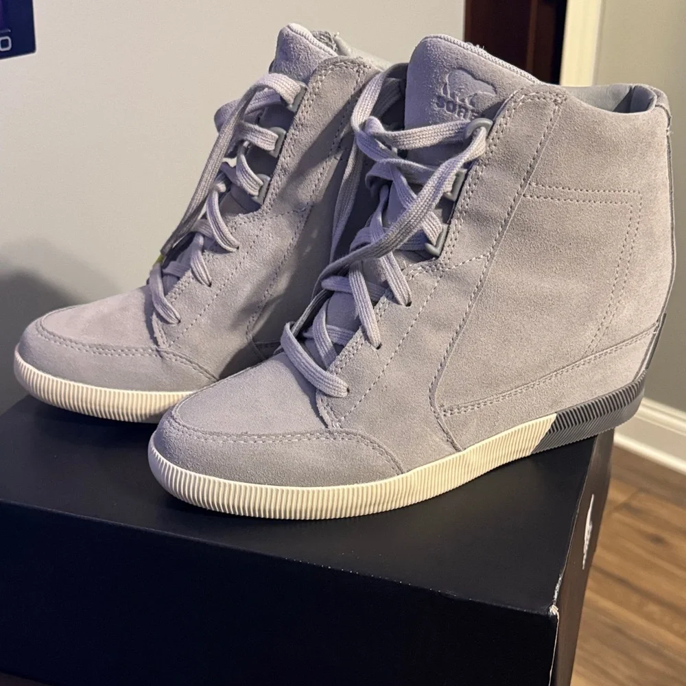 Sorel Women's Out 'N About Wedge - Dove and Quarry
